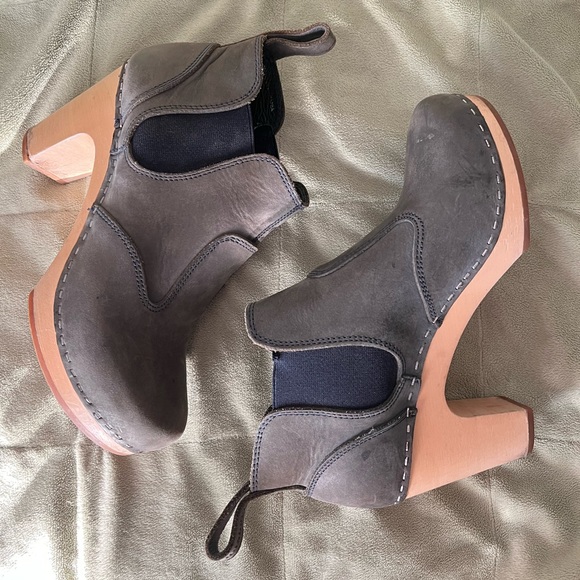 Swedish Hasbeens Toffel pull on bootie sz 36 - Picture 2 of 12